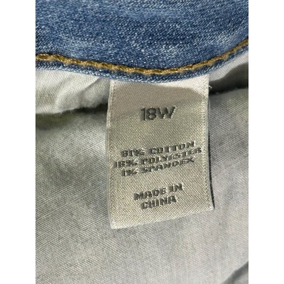 Fashion Bug Womens Size 18W light Blue acid wash Denim Jeans Pre-owned - Picture 6 of 16